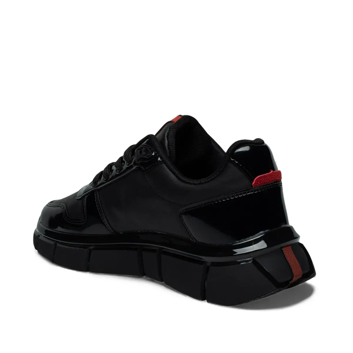 Solazer Erkek Spor 062 Cilt Rugan Siyah Kırmızı