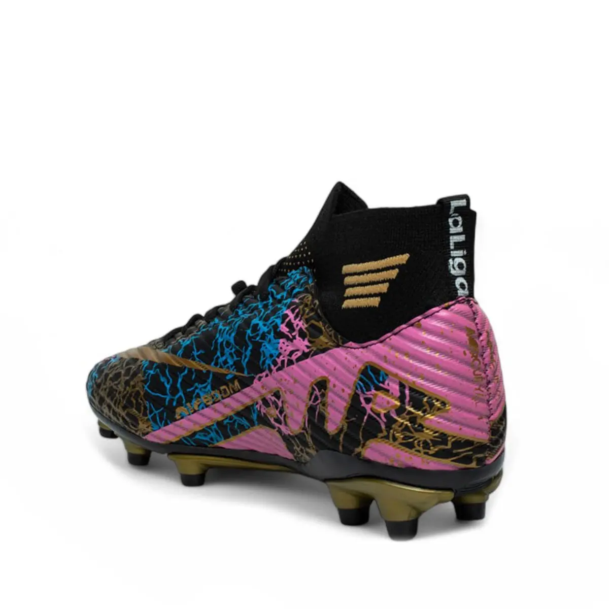 Laliga Erkek 565 Krampon Siyah Altin Desenli