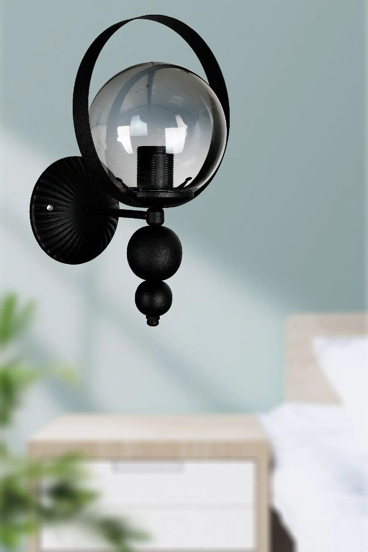 DOĞA APLİK CAMLI SİYAH (GLOP FÜME CAM)