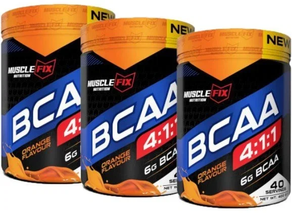 MuscleFix Bcaa 400gr Portakal 3 x Adet - Görsel 1